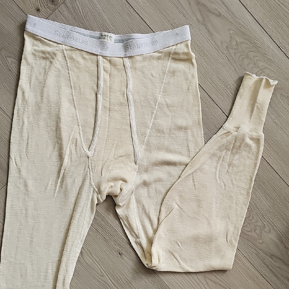 Vintage Stanfield's Canada Merino Wool Thermal Long Johns Base‎ Layer, Lrg